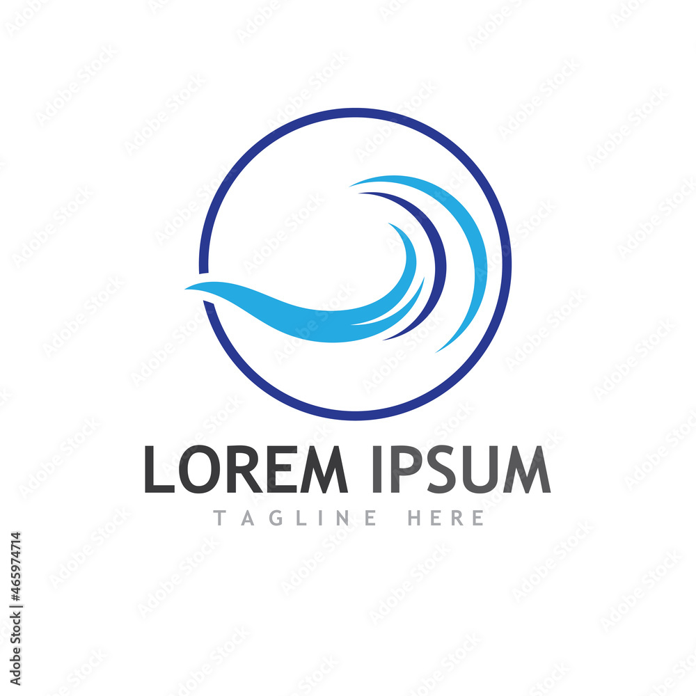 Water wave icon vector Water wave icon vector