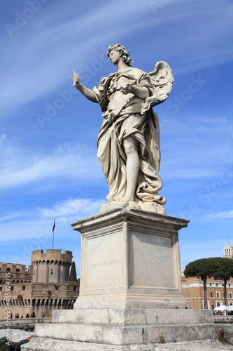 Rome landmarks - angel sculpture © Tupungato