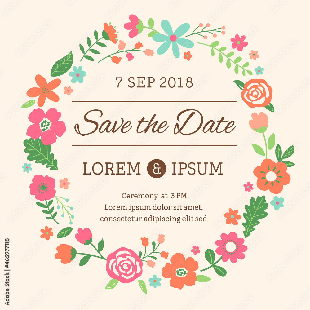cute-floral-border-illustration-for-wedding-card-design-template-stock
