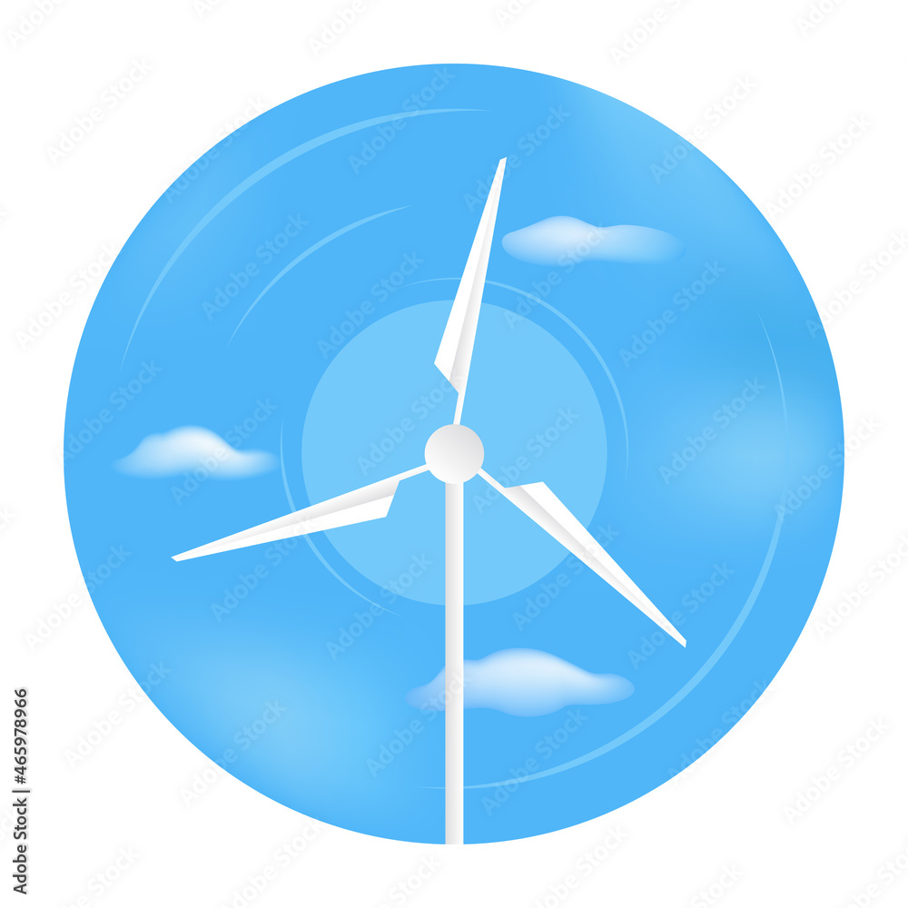 Wind energy symbol. Vector illustration. Wind energy symbol. Vector illustration.