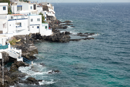 Strolling through the coastal town of Varadero, Tabaiba. Tenerife. Canary Islands. Spain photo