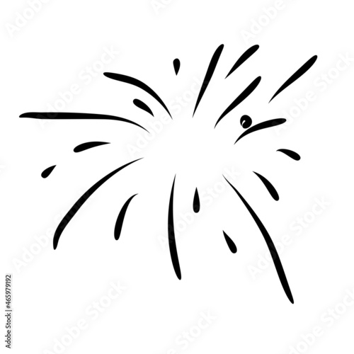 vector hand drawn starburst. hand drawn explosion frame