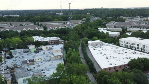 The Atlanta Beltline, Aerial Drone View 2021