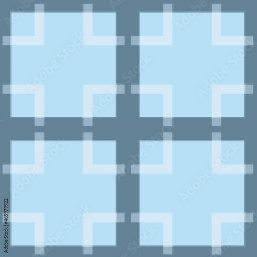 Blue Color Tones Geometric Pattern Eight
