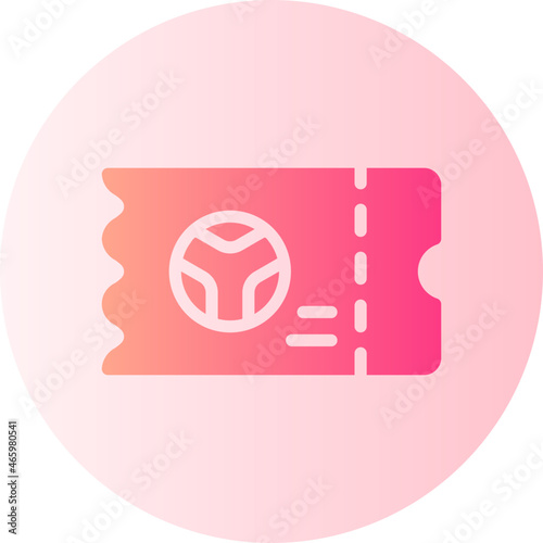ticket gradient icon
