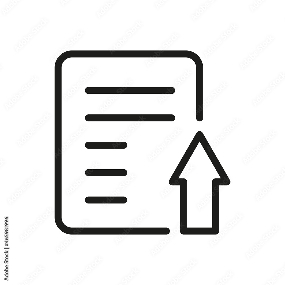 Document Outline Vector Icon. Illustration Of A Stroke Vector On A White Background. From App And Website. Document Outline Vector Icon. Illustration Of A Stroke Vector On A White Background. From App And Website.
