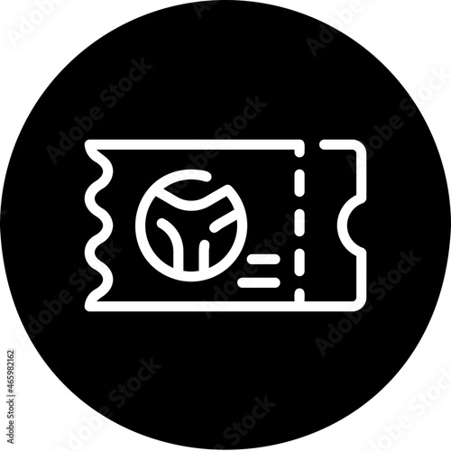 ticket glyph icon