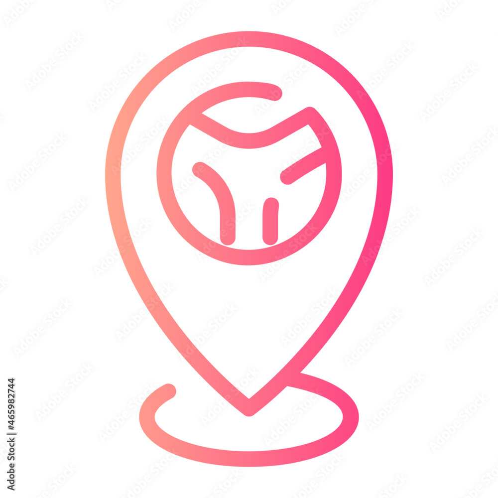 location pin gradient icon location pin gradient icon