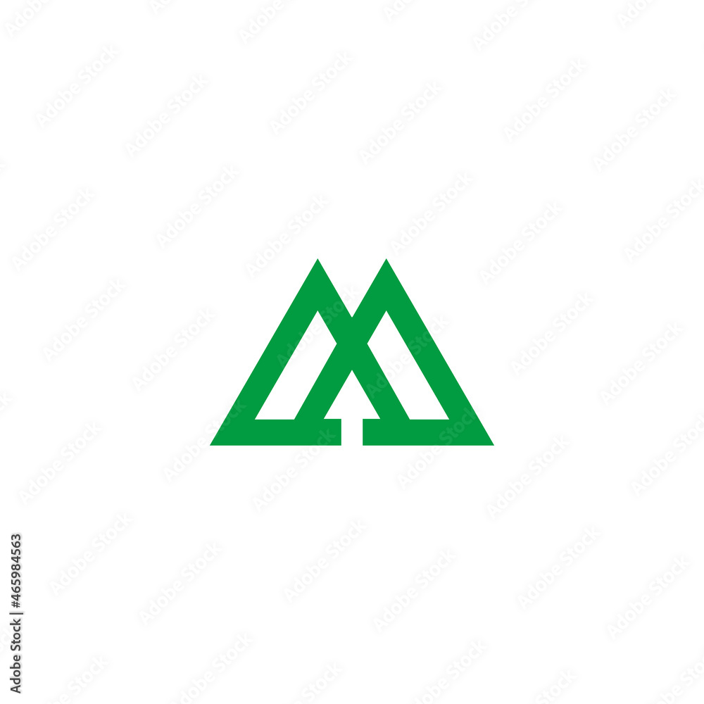 Illustration vector graphic template of letter M monogram logo Illustration vector graphic template of letter M monogram logo