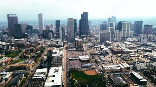 Downtown Denver - Drone View in HQ