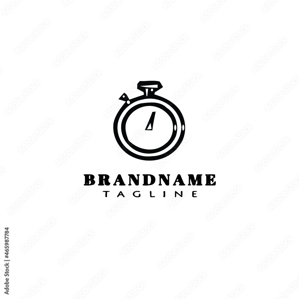 timer logo cartoon icon design template black isolated vector illustration timer logo cartoon icon design template black isolated vector illustration