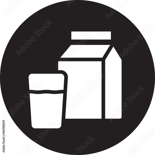 Milk glyph icon
