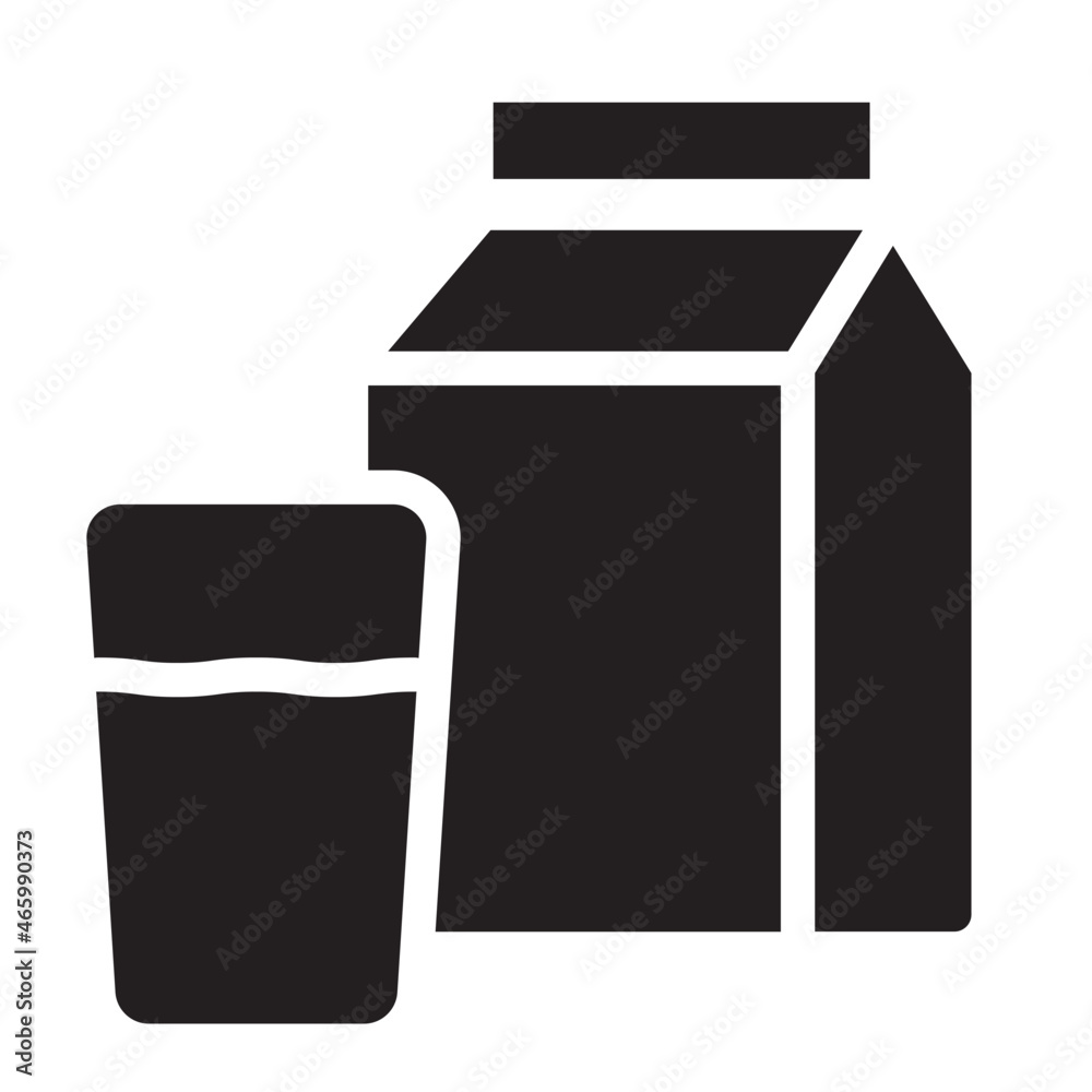 Milk glyph icon Milk glyph icon