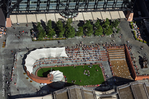 UK, London, Aerial view of Exchange Square photo