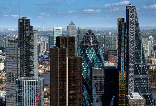 UK, London, City of London skyscrapers