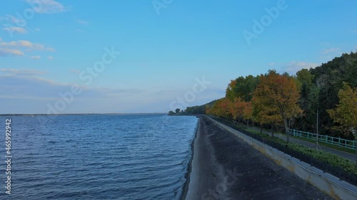 Wallpaper Mural Rivres coast in citypark. Mezhyhirya, Kyiv. Torontodigital.ca