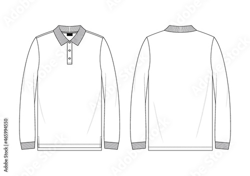 Long Sleeve Polo T-Shirt