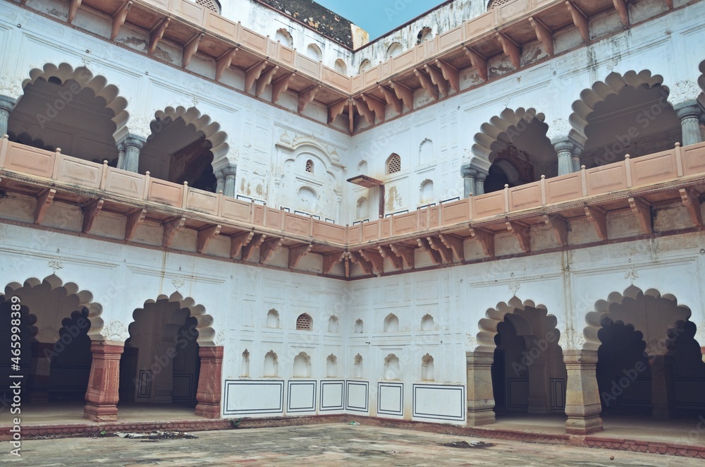 Exterior of bala fort ( palace) alwar rajasthan