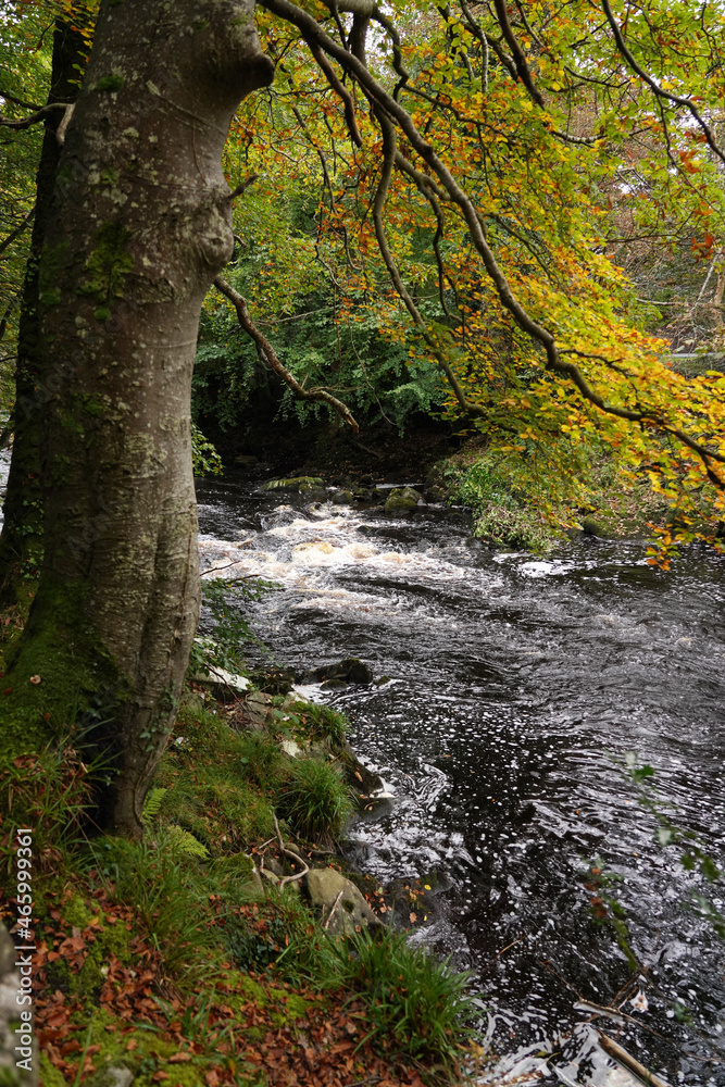 Crana River Buncrana with beautiful cascades and bridges