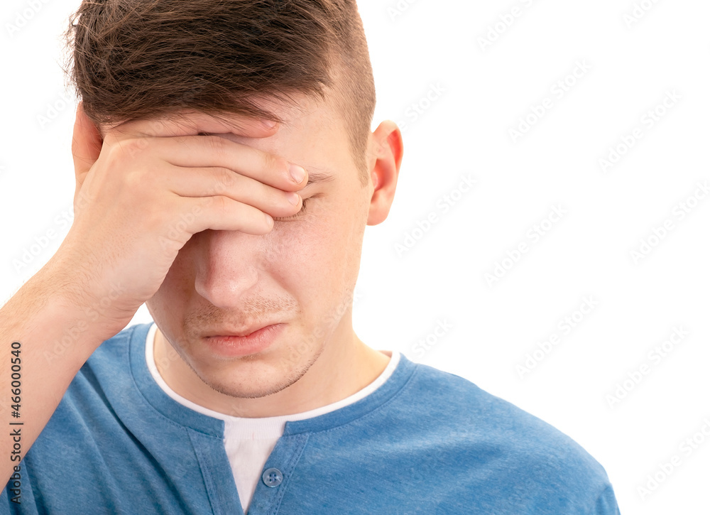 Fototapeta premium Young Man feel Headache