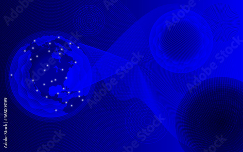 Web, Digital Screen background, Blue Technology Abstract Background Vector