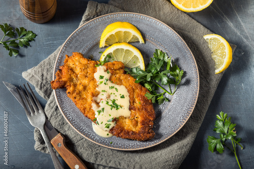 Photography Homemade German Chicken Schnitzel