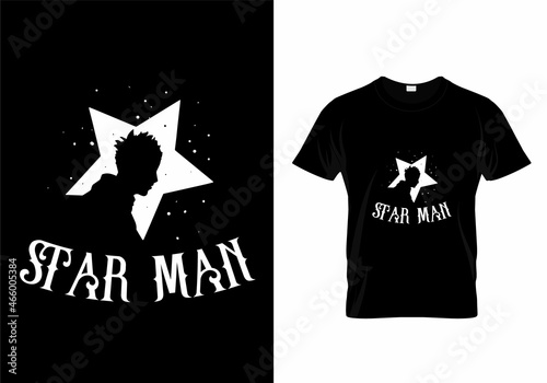 Star Man t-shirt design photo