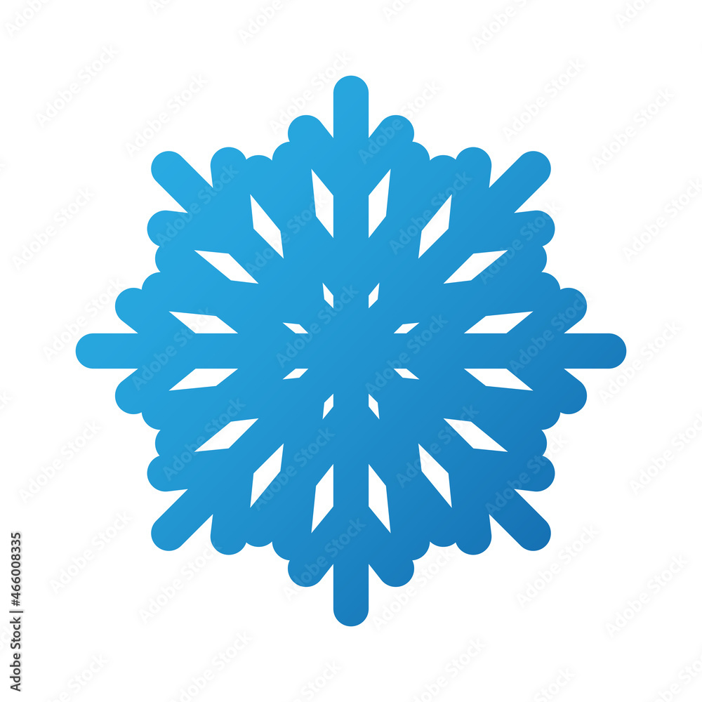 Snowflake. Vector illustration isolated on white background. Snowflake. Vector illustration isolated on white background.