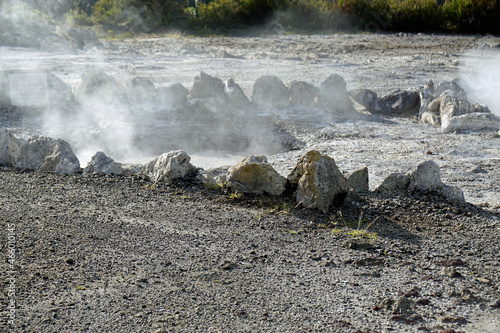 geotermical cooking field in furnas photo