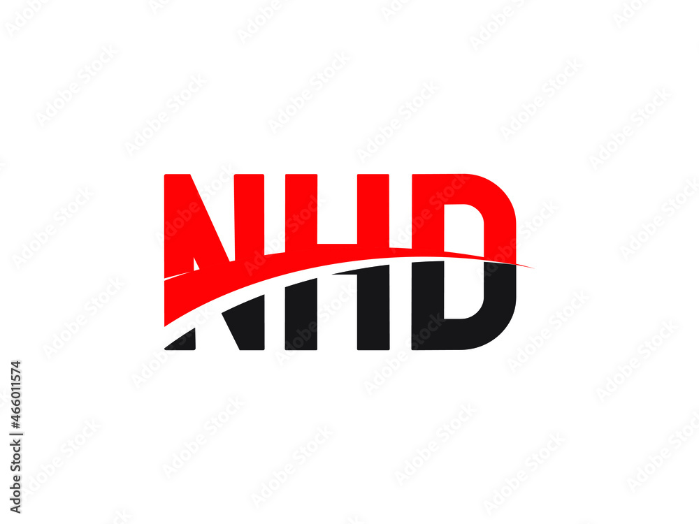 Obraz premium NHD Letter Initial Logo Design Vector Illustration