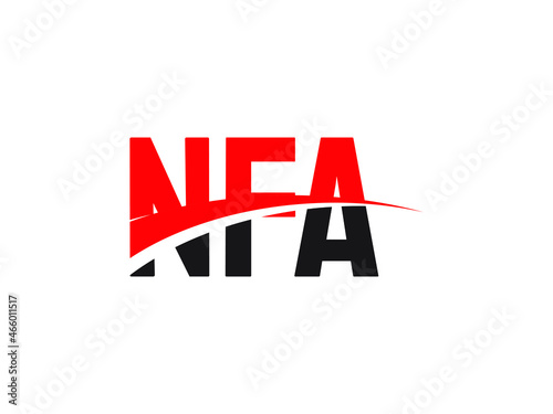 NFA Letter Initial Logo Design Vector Illustration photo