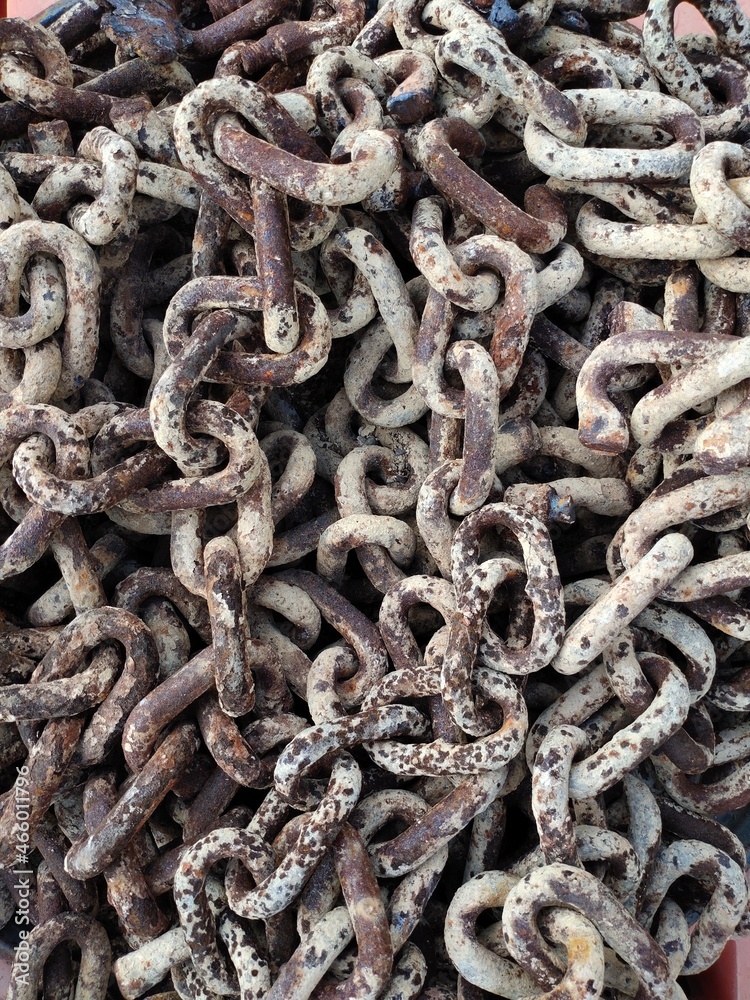 rusty chain stack for industrial background rusty chain stack for industrial background