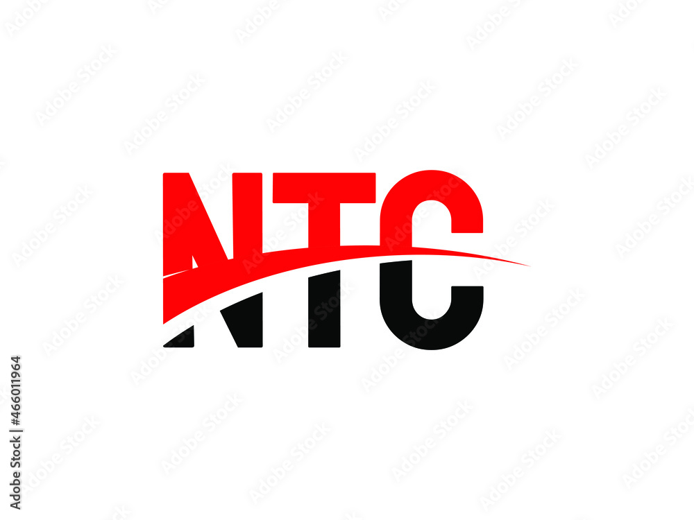 NTC Letter Initial Logo Design Vector Illustration NTC Letter Initial Logo Design Vector Illustration