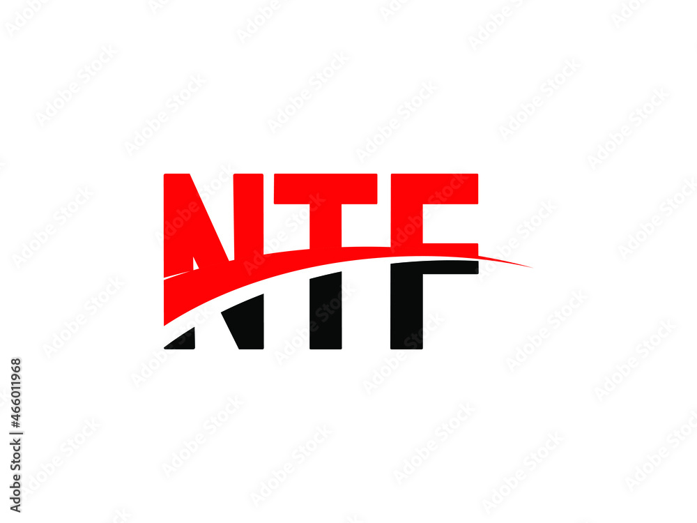 Obraz premium NTF Letter Initial Logo Design Vector Illustration
