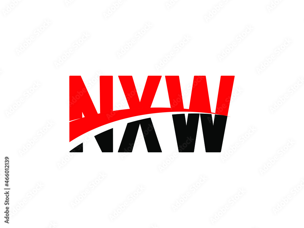 NXW Letter Initial Logo Design Vector Illustration