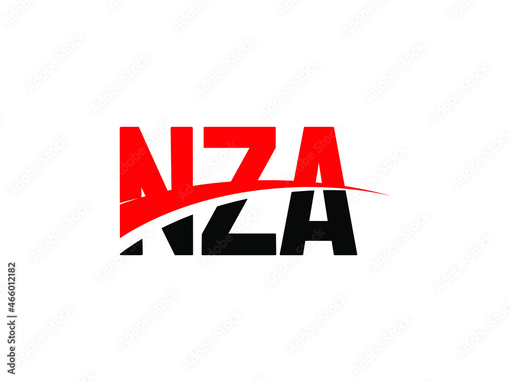 Obraz premium NZA Letter Initial Logo Design Vector Illustration