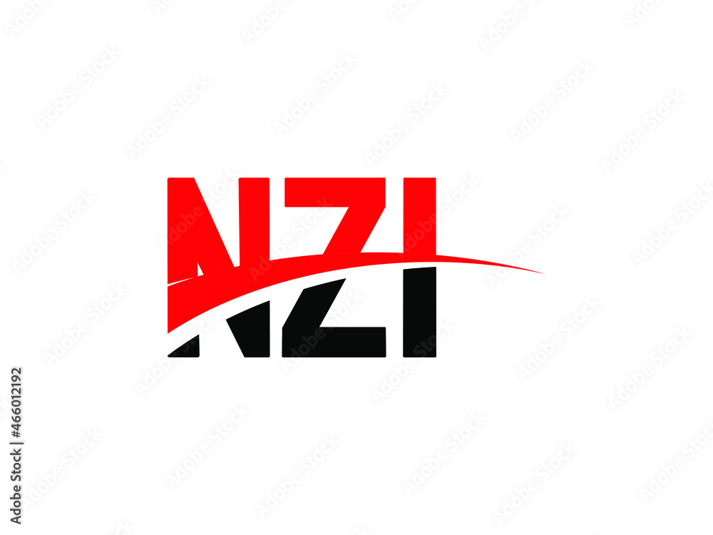NZI Letter Initial Logo Design Vector Illustration