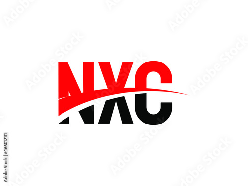 NXC Letter Initial Logo Design Vector Illustration photo