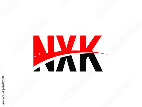 NXK Letter Initial Logo Design Vector Illustration