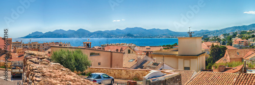 фотография Aerial view over the Bay of Cannes, Cote d'Azur, France