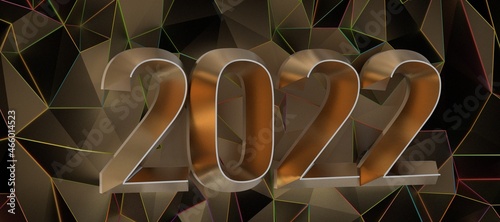 2022 jahr premium in 3d