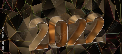 2022 jahr premium in 3d