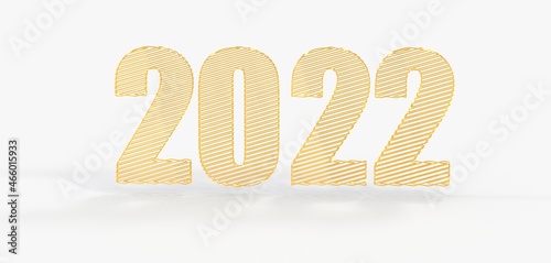 Kalendar Jahr 2022 in 3d