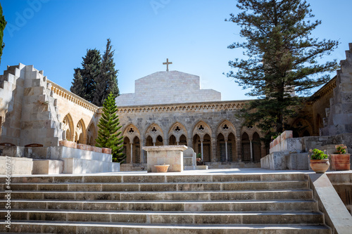 Fotografia The Church of the Pater Noster on the Mount of Olives in Jerusalem