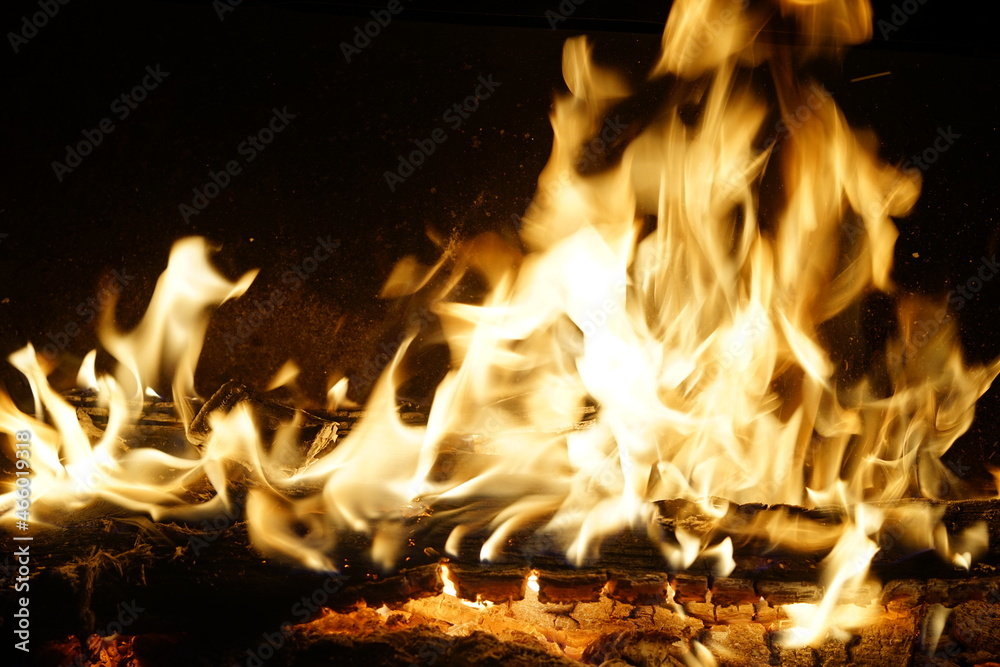 Fototapeta premium background burning fire