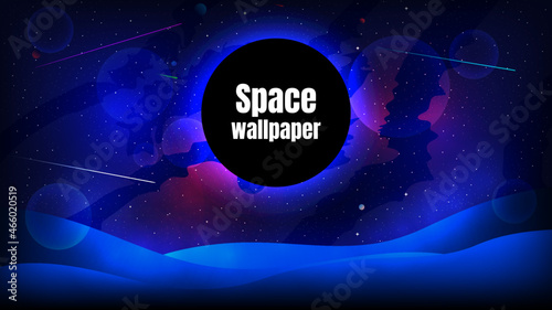 Foto Space vector illustration