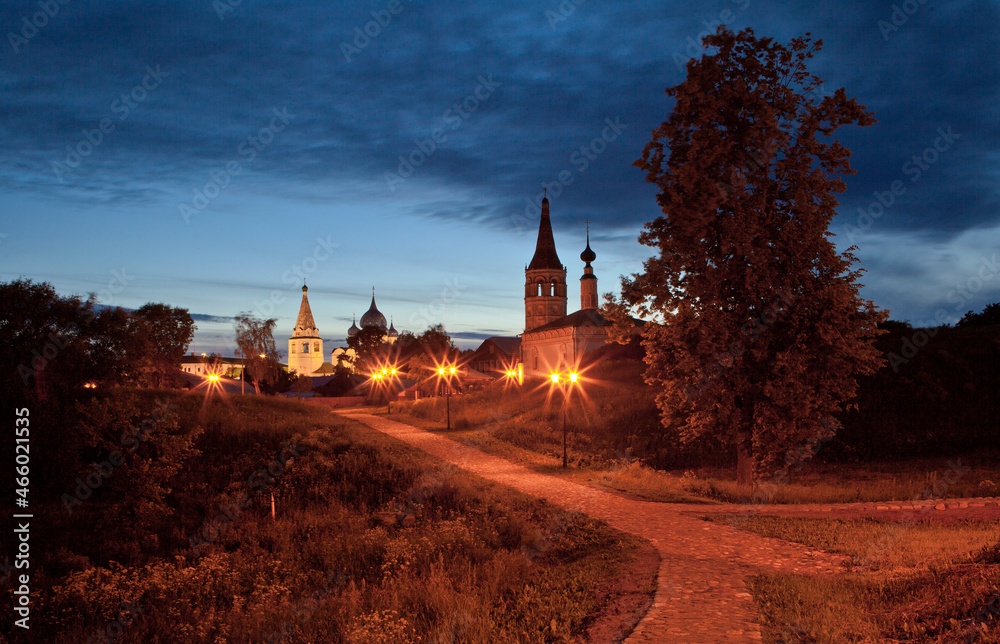 Ancient temples and monasteries of the city of Suzdal. Russia Ancient temples and monasteries of the city of Suzdal. Russia