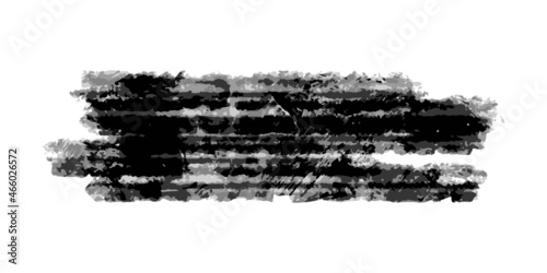 Triple black grunge strokes with transparent on white