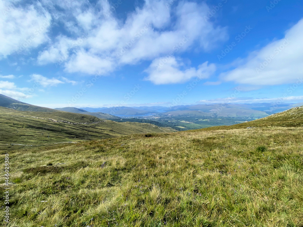 A view of the Scottish Highlands at the Nevis Range