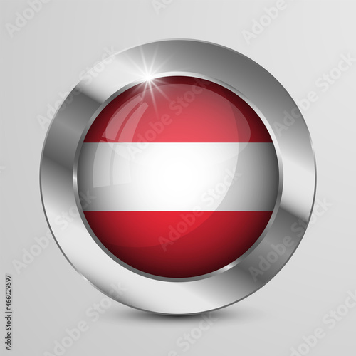 Free Download EPS10 Vector Patriotic Button with Austria flag colors. An element of impact for the use you want to make of it. - GFXLoad